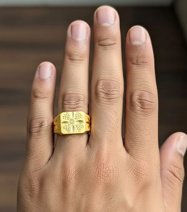 Balaji_Gold_Golden_Ring_With_Sparkling_Zirconia_Stone_For_Men