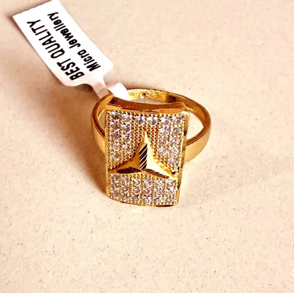 Balaji_Gold_Micro_Gold_Plating_Premium_Rectangular_Cz_Studded_Men's_Statement_Ring_For_Men