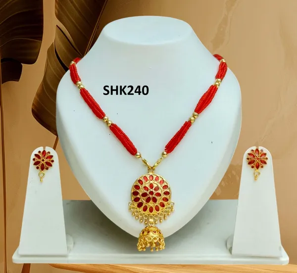 Assamese_Traditional_Red_Japi_Jewellery_Set