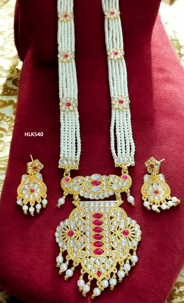 Balaji_Gold_Multicolour_Rajasthani_Kundan_Pearl_Necklace_Set_With_Earrings_For_Women