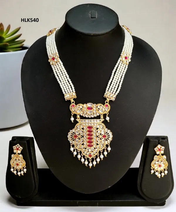 Balaji_Gold_Multicolour_Rajasthani_Kundan_Pearl_Necklace_Set_With_Earrings_For_Women