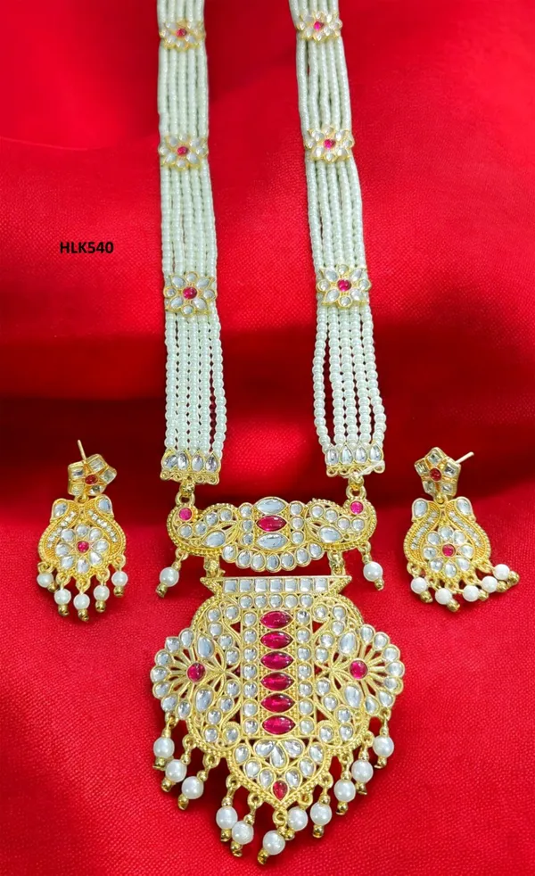 Balaji_Gold_Multicolour_Rajasthani_Kundan_Pearl_Necklace_Set_With_Earrings_For_Women