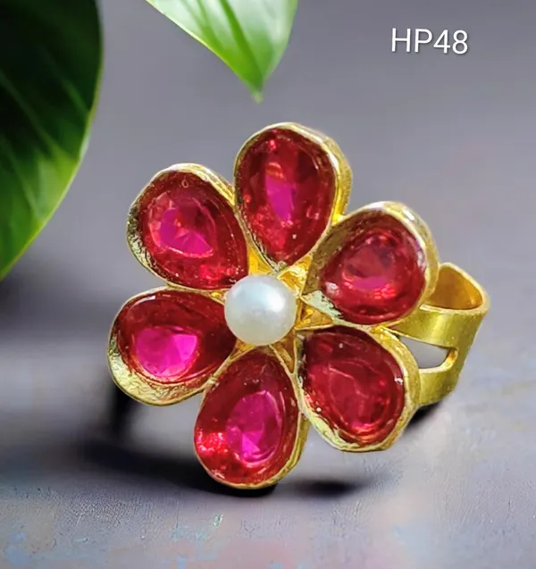 Balaji_Gold_Red_Rajasthani_Kundan_Combo_Jewellery_Set_For_Women