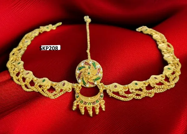 Rajasthani_Traditional_Gold_Plated_Rakhdi_With_Multicolor_Stone_Work