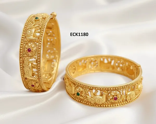 Balaji_Gold_Multicolour_Rajasthani_Traditional_Temple_Design_Adjustable_Kada_Bangle_For_Women