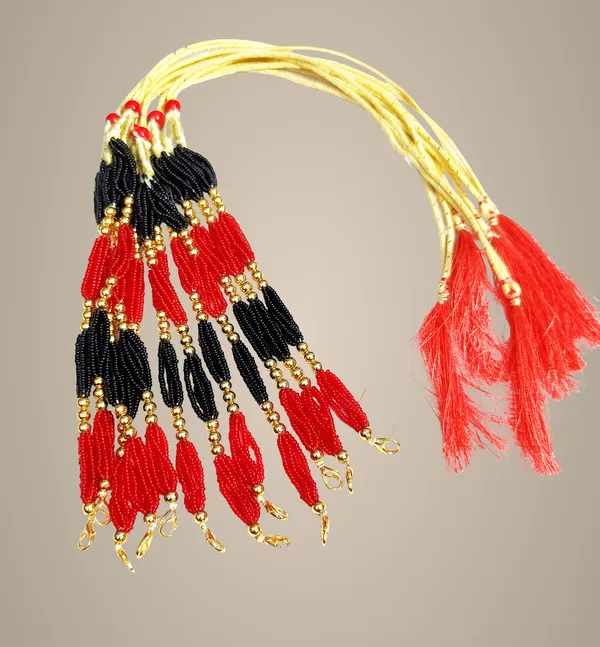Assamese_Traditional_Red_Black_Tassel/Dori_6