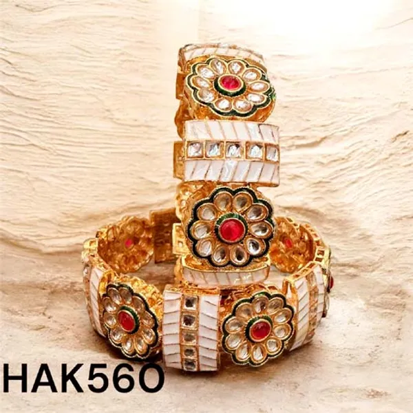 Balaji_Gold_Multicolour_Royal_Kundan_&_Ruby_Floral_Designer_Bangles_For_Women