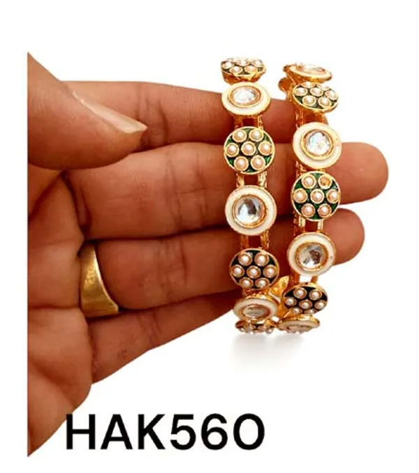 Balaji_gold_Multicolour_Royal_Kundan_Pearl_Bangle_Set_For_Women