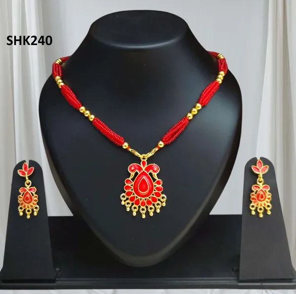 Assamese_Traditional_Copper_Based_Red_Meenakari_Jewellery_Set