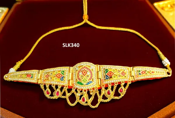 Balaji_Gold_Multicolour_Rajasthani_Traditional_Enamel_Bajubandh_For_Women
