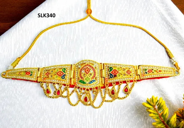 Balaji_Gold_Multicolour_Rajasthani_Traditional_Enamel_Bajubandh_For_Women