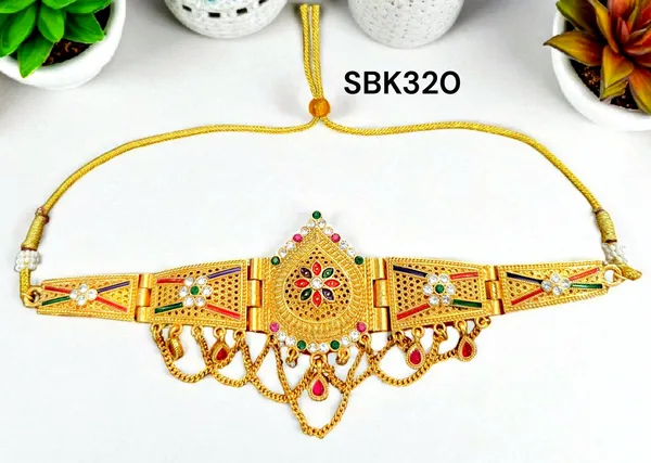 Multicolour_Rajasthani_Traditional_Stone_Bajubandh_For_Women