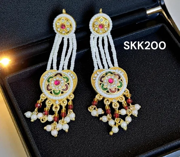 Balaji_Gold_Multicolour_Traditional_Pearl_Beaded_Drop_Earrings_For_Women