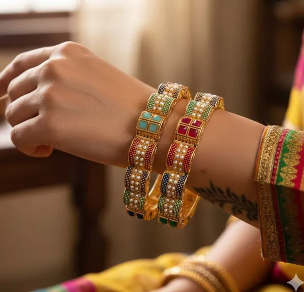 Balaji_Gold_Multicolour_Trendy_Stone_Studded_Designer_Bangles_For_Women