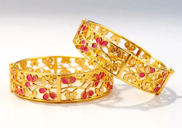 Assamese_Copper_Gold-Plated_Kada_(Pack_Of_2)