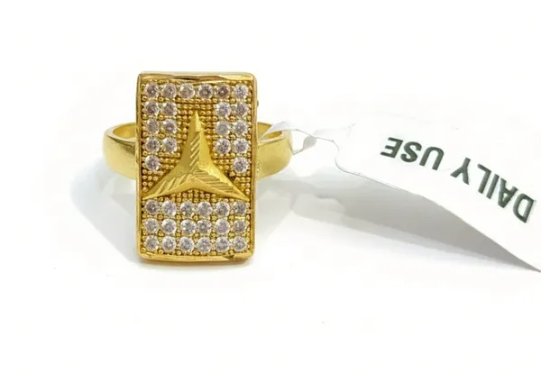 Balaji_Gold_Micro_Gold_Plating_Premium_Rectangular_Cz_Studded_Men's_Statement_Ring_For_Men