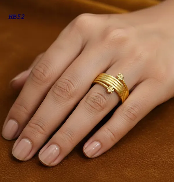 Balaji_Gold_Golden_Elegant_Floral_Adjustable_Ring_For_Women