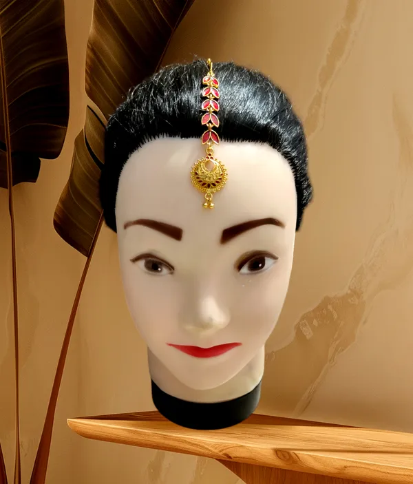Assamese_Copper_Red_Colour_Maang_Tikka_For_Women_&_Girl
