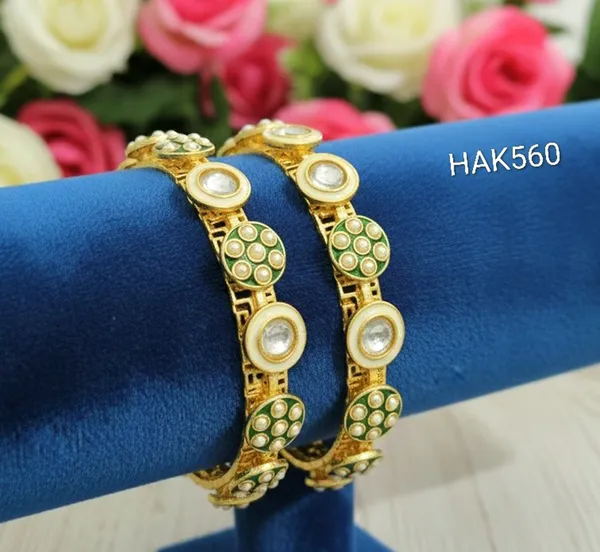 Balaji_gold_Multicolour_Royal_Kundan_Pearl_Bangle_Set_For_Women