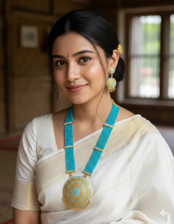 Assamese_Traditional_Copper_Based_Lite_Blue_Japi_Combo_Jewellery_Set