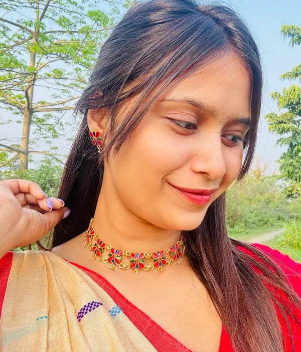 Assamese_Traditional_Gold_Plated_Multi_Colour_Golpata_Necklace_Set_For_Women