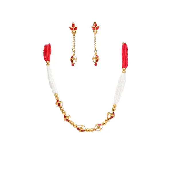 Assamese_Traditional_Red_White_Meenakari_Moni_Mala_Jewellery_Set