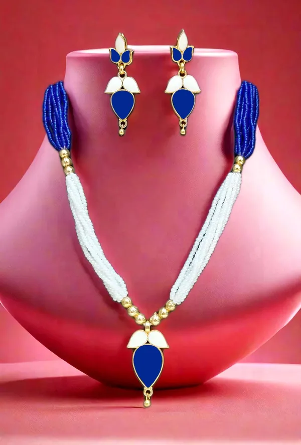 Assamese_Traditional_Blue_White_Meenakari_Jewellery_Set