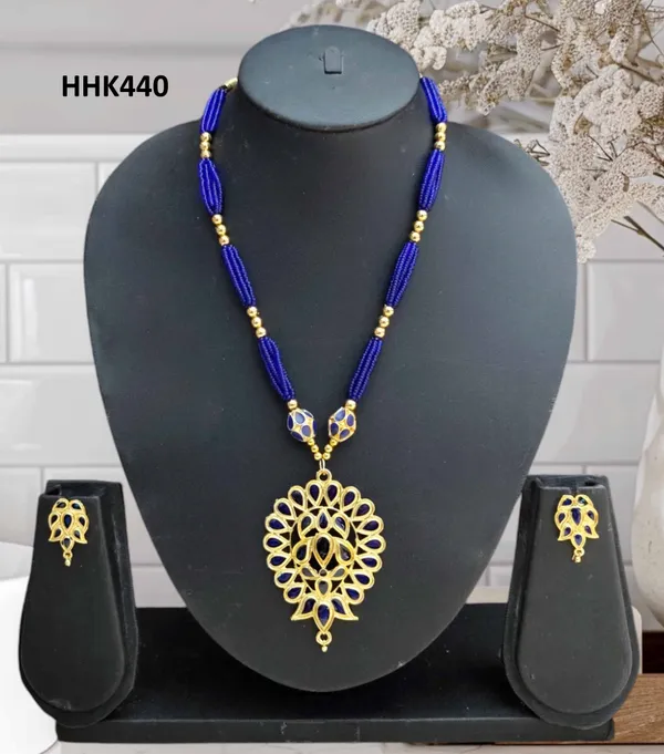 Assamese_Traditional_Blue_Meenakari_Dugdugi_Monimala_Tassel_Jewellery_Set_694