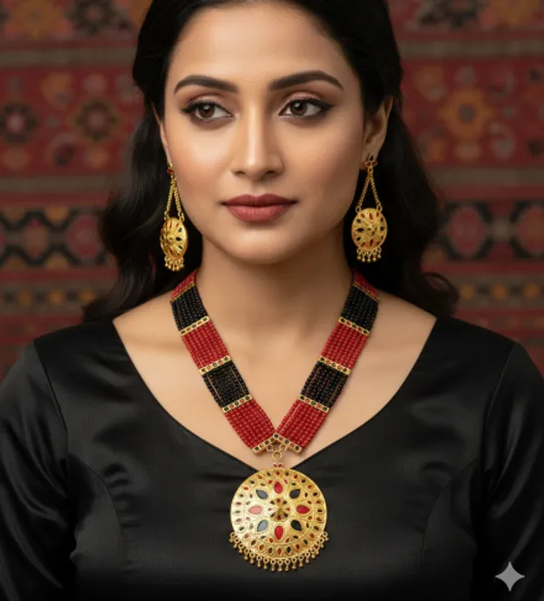 Jewelry Set Black Copper Jewelry Copper Gold Look Stylish Necklace Set