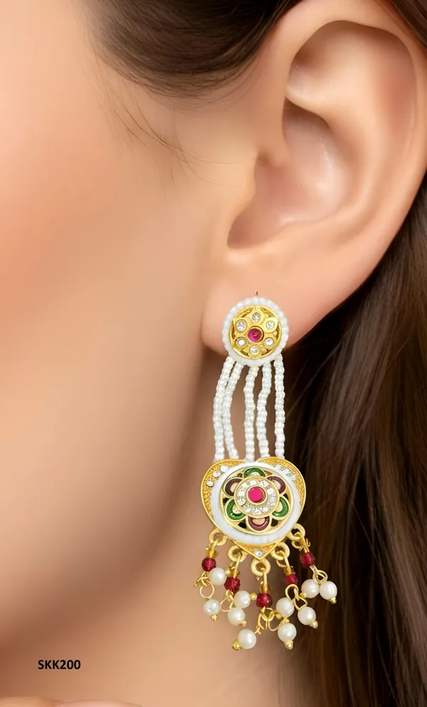 Traditional_Gold_Plated_Pearl_Beaded_Multicolor_Drop_Earrings