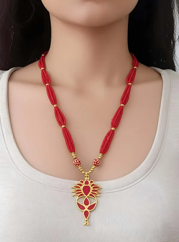Copper_Based_Assamese_Traditional_Red_Meenakari_Jethi_Patiya_Jewellery_Set