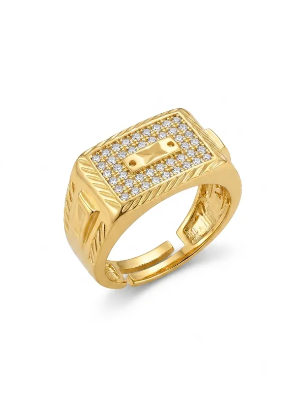 Premium_Gold_Plated_CZ_Studded_Royal_Men's_Ring