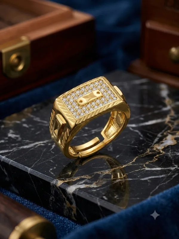 Premium_Gold_Plated_CZ_Studded_Royal_Men's_Ring