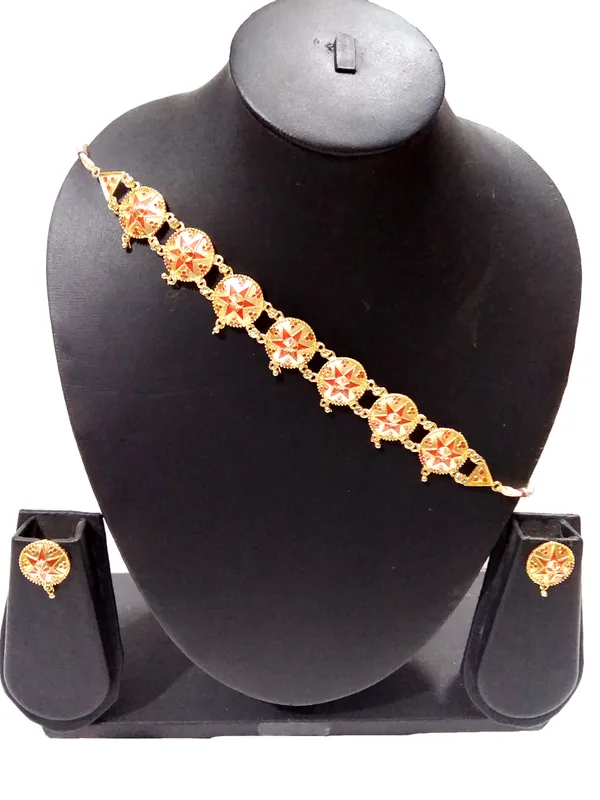 Assamese_Traditional_Red_Colour_Japi-Golpota_Jewellery_Set_For_Women