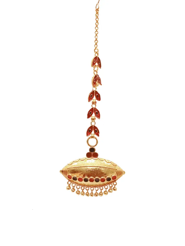 Assamese_Copper_Red_Black_Maang_Tikka_For_Women_&_Girl