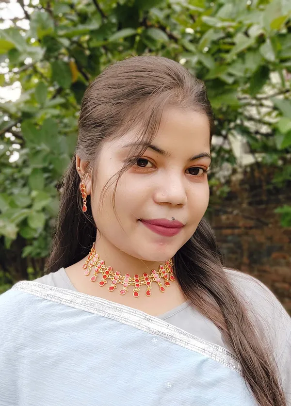 Assamese_Traditional_Gold_Plated_Red_Minakari_Golpata_Necklace_Set_For_Women_&_Girl