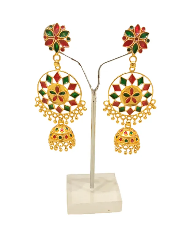 Assamese_Copper_Jhumka_Earring_For_Girls_&_Women