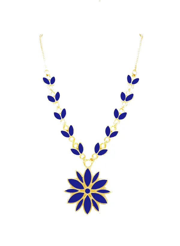 Assamese_Traditional_Gold_Plated_Blue_Colour_Star_Jewellery_Set_For_Women_&_Girl