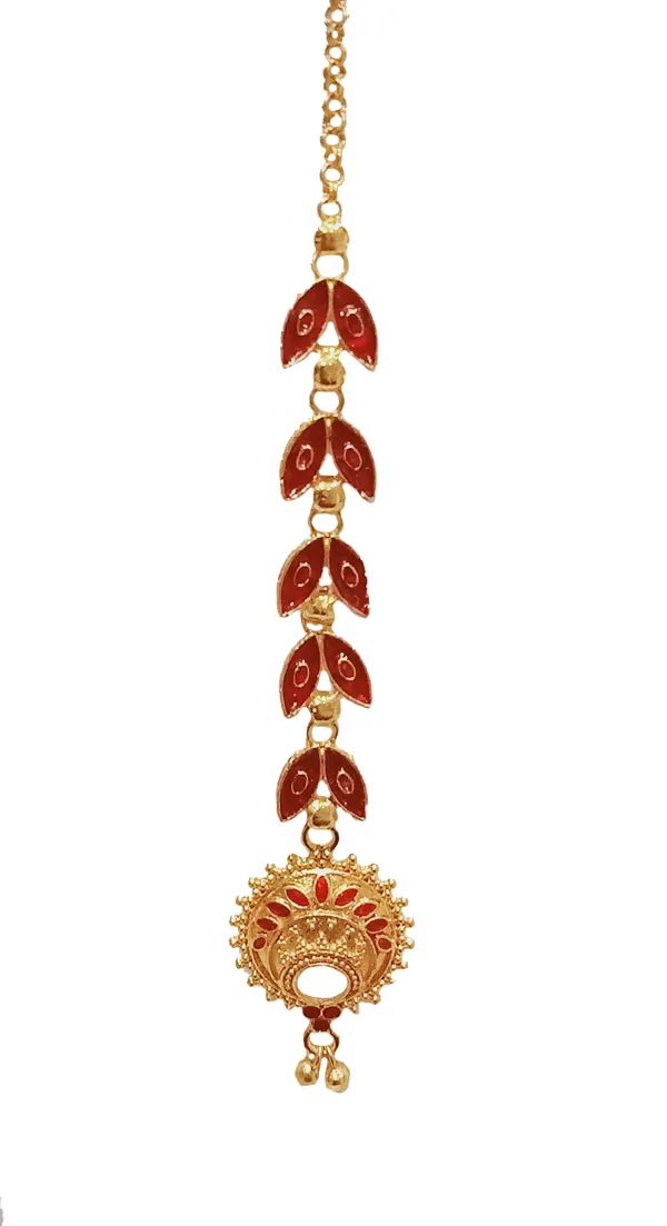 Assamese_Copper_Red_Colour_Maang_Tikka_For_Women_&_Girl