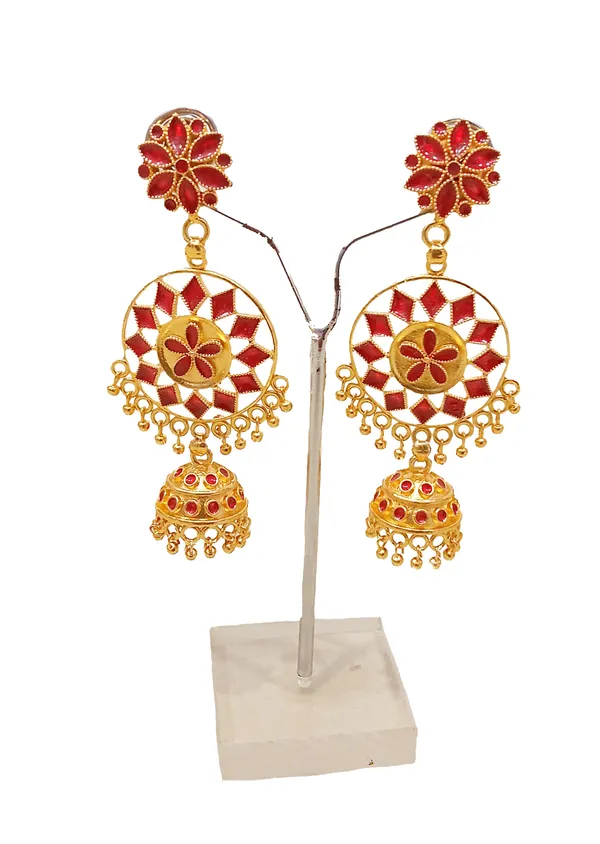 Assamese_Traditional_Jhumka_Copper_Earring_For_Girls_&_Women