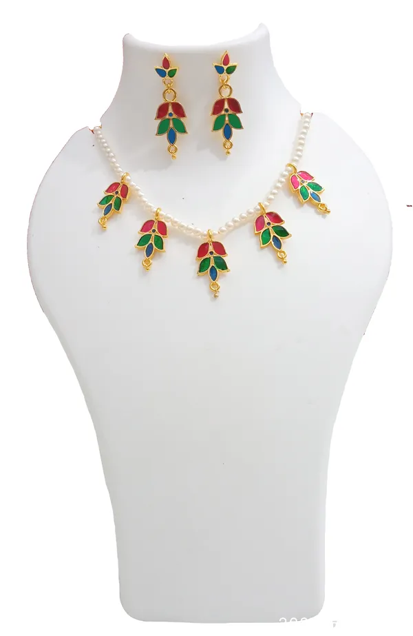 Assamese_Traditional_Gold_Plated_Multicolor_Golpata_Choker_Necklace_Set_For_Women_And_Girl