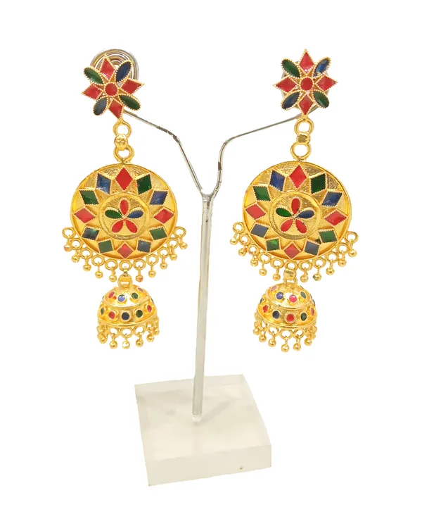 Assamese_Copper_Jhumka_Earring_For_Girls_&_Women