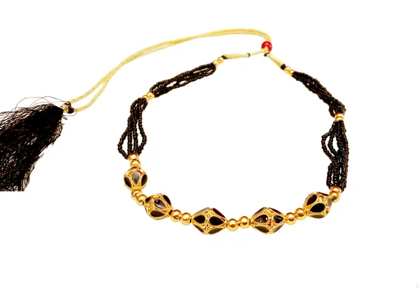 Copper_Based_Assamese_Traditional_Gold_Plated_Black_Minakari_Monimala_Necklace_Set_For_Women_&_Girl
