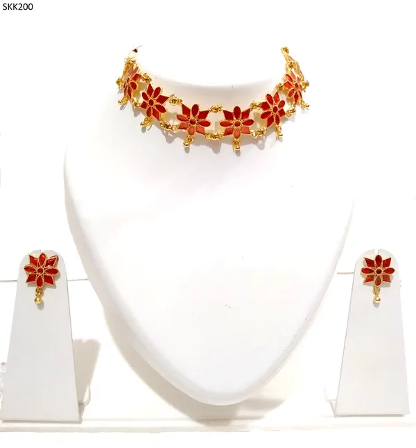Assamese_Traditional_Red_Meenakari_Golpota_Jewellery_Set_For_Women_&_Girl
