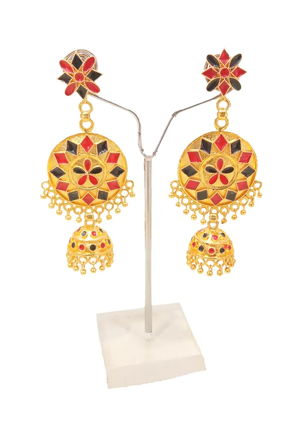Assamese_Copper_Jhumka_Earring_For_Girls_&_Women