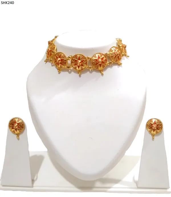 Assamese_Traditional_Red_Colour_Japi-Golpota_Jewellery_Set_For_Women
