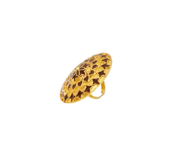 Assamese_Traditional_Gold_Plated_Black_Colour_Japi_Finger-Ring_For_Girls_&_Women