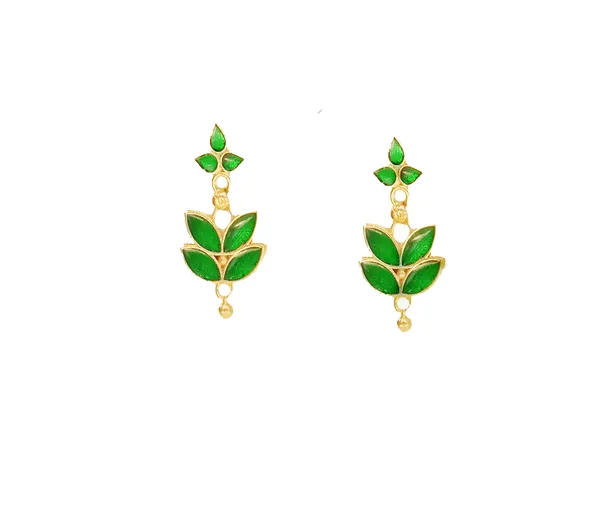 Assamese_Traditional_Gold_Plated_Green_Golpota_Choker_Necklace_Set_For_Women_&_Girl
