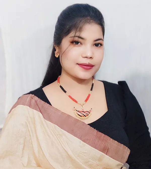 Assamese_Traditional_Red-_Black_Colour_Joonbiri_Jewellery_Set_For_Women