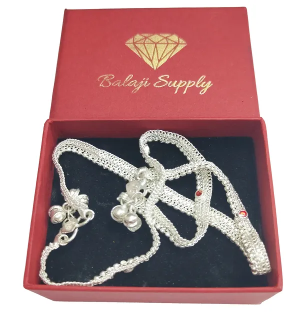 (Pack_Of_2)_Indian_Traditional_Ethnic_Fashion_Foot_Jewellery_Artificial_Alloy_Anklet